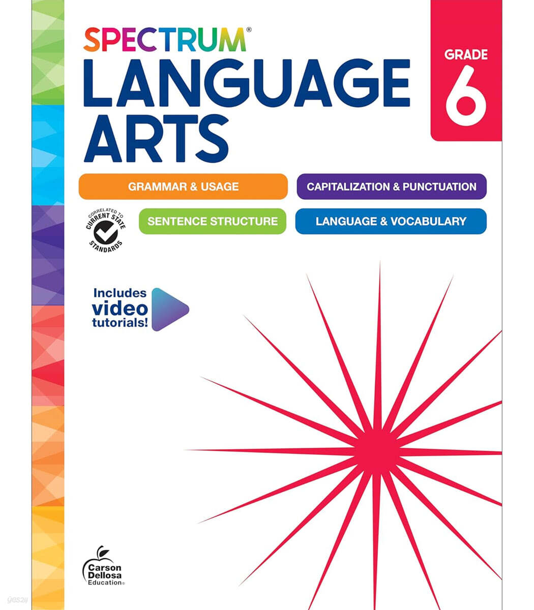Spectrum Language Arts Workbook, Grade 6