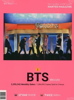 No.1 Global K-Pop Chart Hanteo Magazin - BTS,아이즈원,트와이즈 [잡지] [미개봉]
