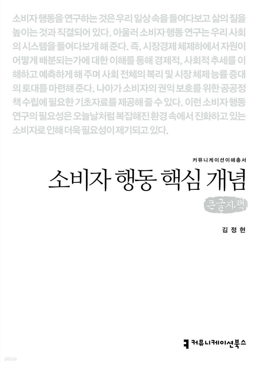 소비자 행동 핵심 개념 (큰글자책)