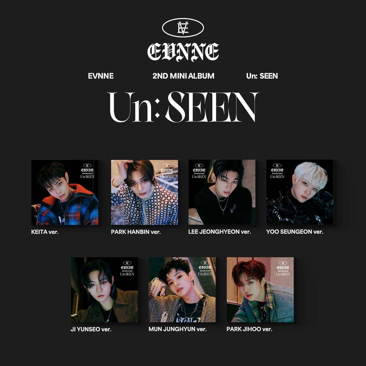 EVNNE (이븐) - 미니앨범 2집 : Un: SEEN [Digipack ver.][7종 SET]