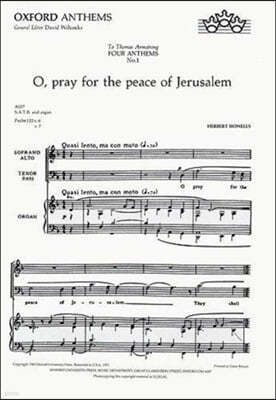 O pray for the peace of Jerusalem