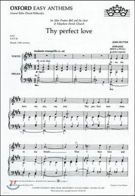 Thy perfect love