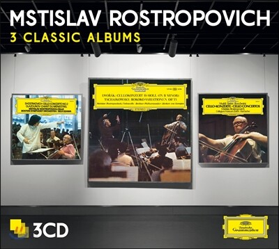 Mstislav Rostropovich 로스트로포비치 - 드보르작 / 쇼스타코비치 / 글라주노프 / 비발디 / 차이코프스키 : 협주곡, 변주곡 (3 Classic Albums)
