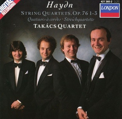 타키치 콰르텟 - Takacs Quartet - Haydn String Quartets, Op.76 1-3 [U.S발매]