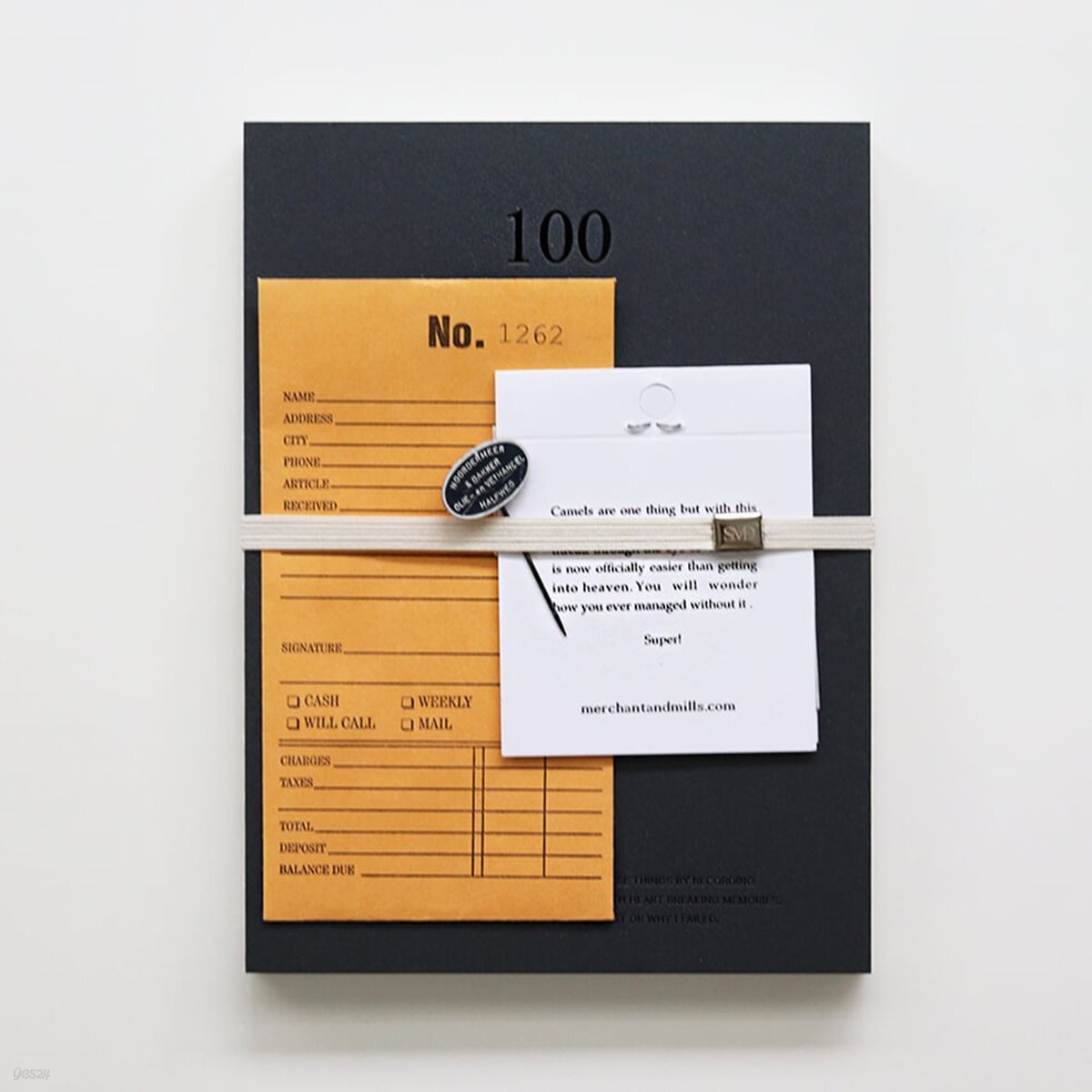 100 Note_Black (스티커,북마크 세트)
