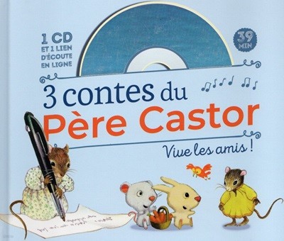 3 contes Vive les amis (+CD)