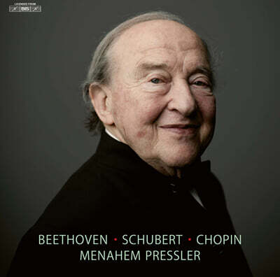 Menahem Pressler — Menahem Pressler 베토벤 / 슈베르트 / 쇼팽: 피아노 및 기타 건반악기를 위한 음악 (Beethoven / Schubert / Chopin) 앨범 커버