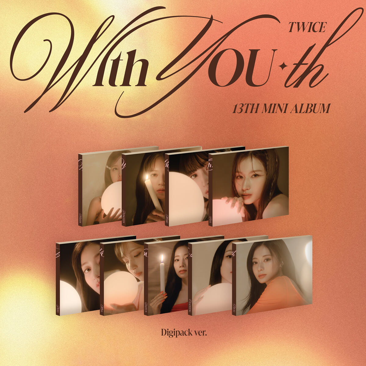 트와이스 (TWICE) - 미니앨범 13집 : With YOU-th [Digipack ver.][9종 중 1종 랜덤발송]