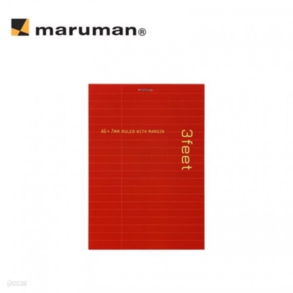 [Maruman] 3FEET 노트A6 N763 레드 10개묶음