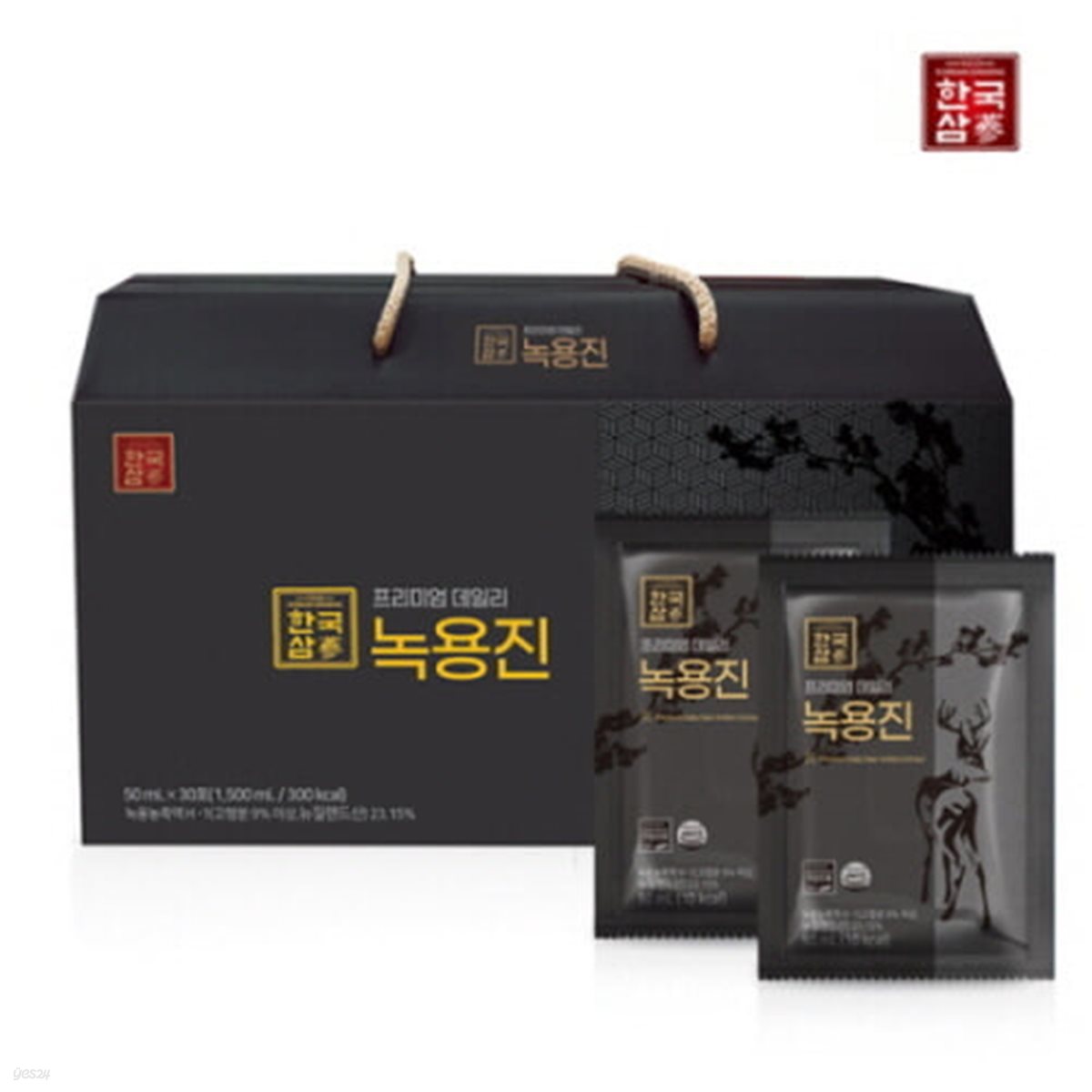 [한국삼] 프리미엄 데일리 녹용진 (50ml*30포) + 쇼핑백 증정