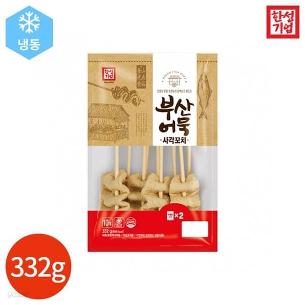 한성기업 부산어묵 사각꼬치 332g x 2봉