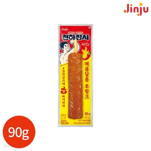 진주 천하장사 매콤달콤 후랑크 90g x 8개