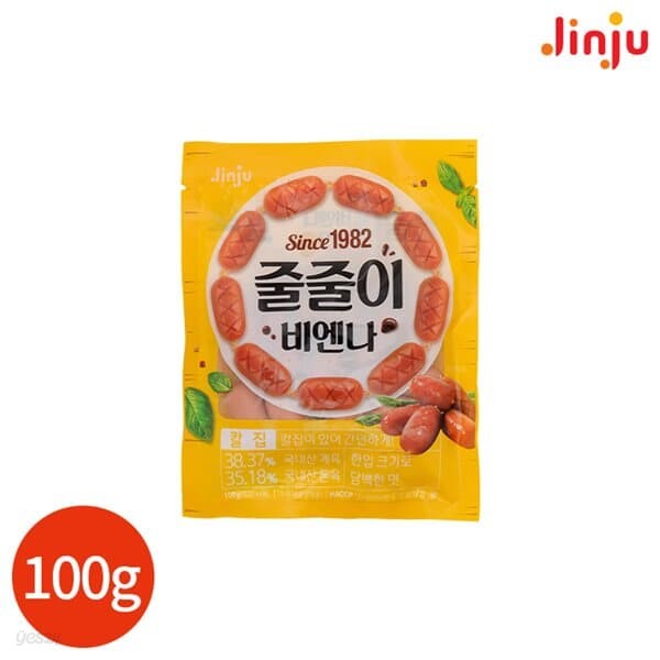 진주 줄줄이 칼집 비엔나 소시지 100g x 5봉