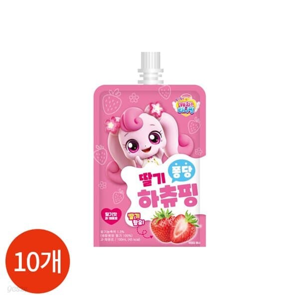 캐치티니핑 딸기 퐁당 하츄핑 100ml x 10개입