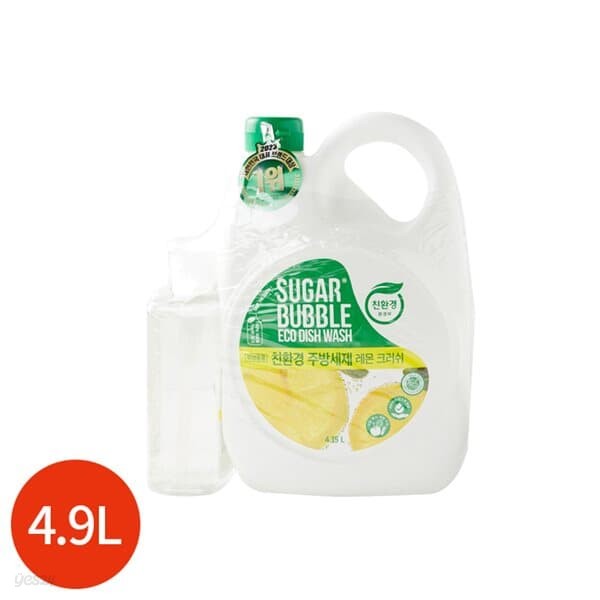 슈가버블 레몬 크러쉬 주방세제 4.15L + 750ml