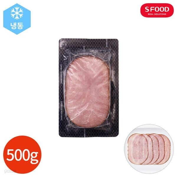 에스푸드 존쿡 델리미트 홀머슬 슬라이스 햄 500g