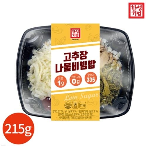 한성기업 고추장 나물 비빔밥 215g x 3개