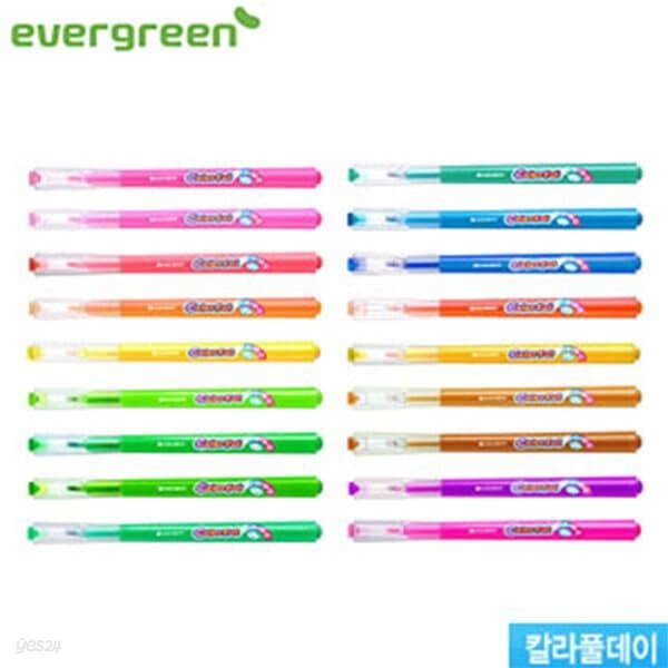 모나미 형광펜 칼라풀데이  1타12개입