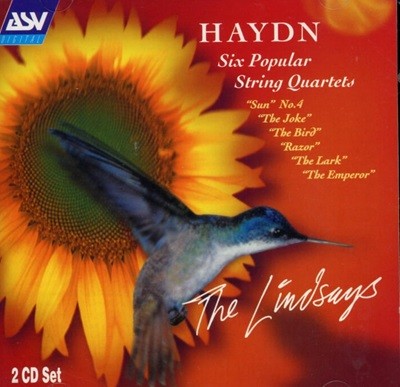 Haydn : 6개의 베스트현악 사중주 (Six Popular String Quartets) - 린지 현악사중주단 (Lindsay String Quartet) (2CD)(UK발매)