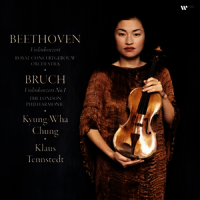 정경화,Kyung-Wha Chung,Klaus Tennstedt — 베토벤 : 바이올린 협주곡 & 브루흐 : 바이올린 협주곡 1번 (Beethoven : Violin Concerto Op.61 & Bruch : Violin Concerto No.1 Op.26) - 정경화 (Kyung-Wha Chung) 앨범 커버
