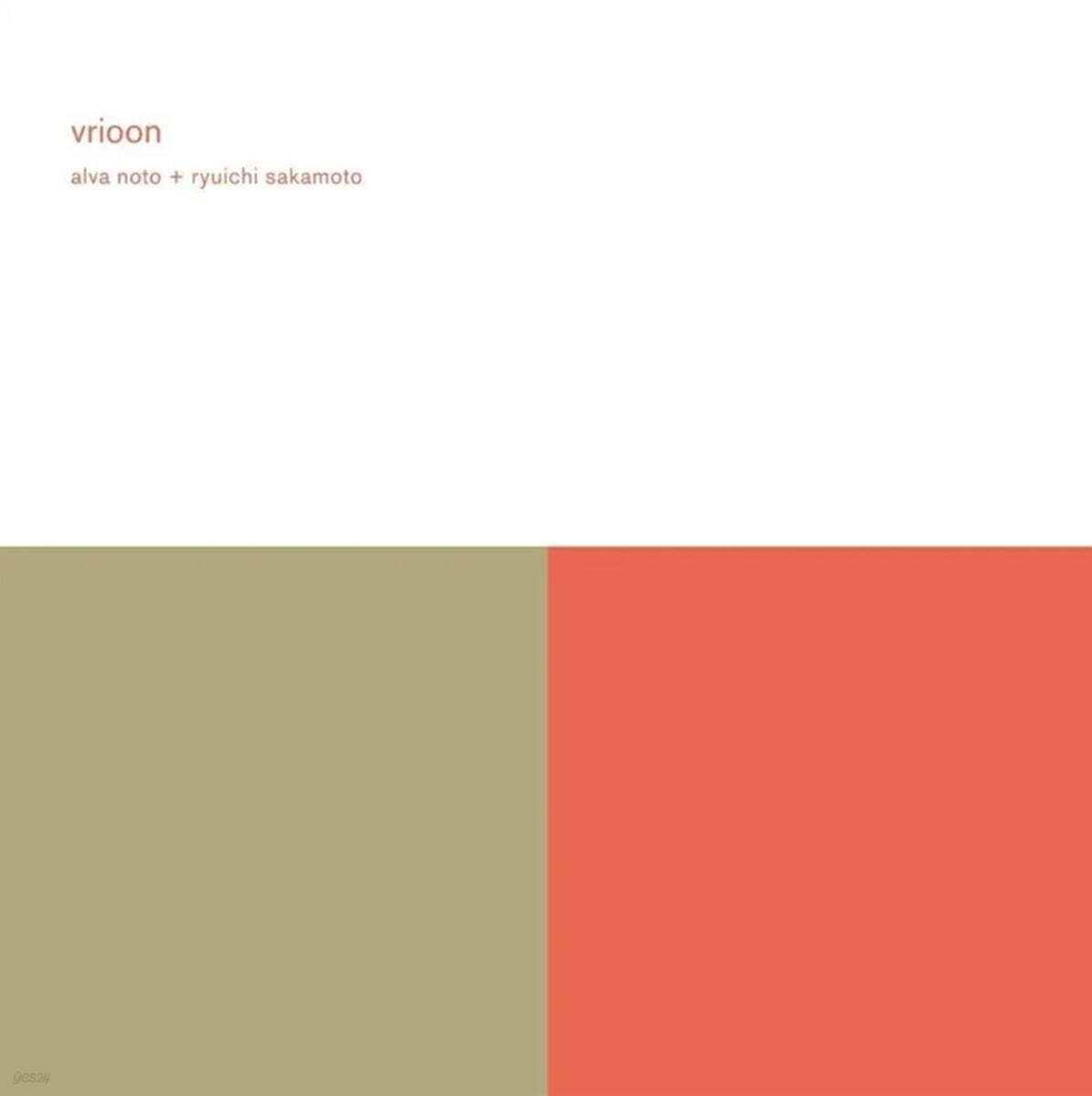 Alva Noto &amp; Ryuichi Sakamoto (알바 노토 &amp; 류이치 사카모토) - Vrioon [2LP]