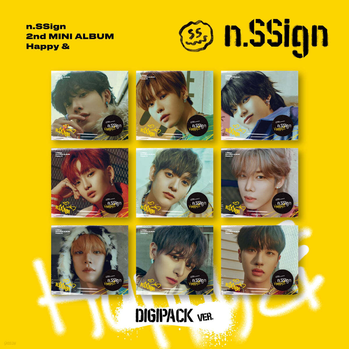 n.SSign (엔싸인) - 2nd MINI ALBUM 'Happy &' [Digipack ver.][9종 SET]