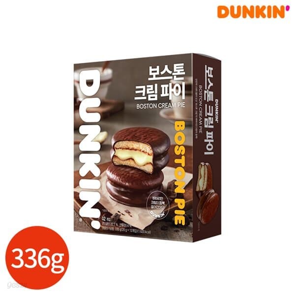 던킨 보스턴 크림파이 336g x 2개