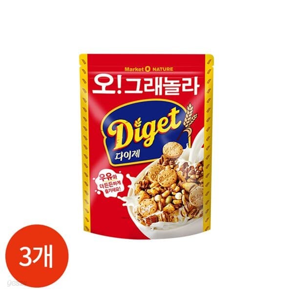 오리온 오 그래놀라 다이제 300g x 3개