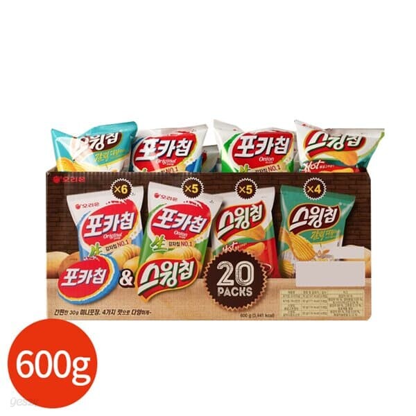 오리온 ONLY 생감자 스낵박스 600g - 예스24