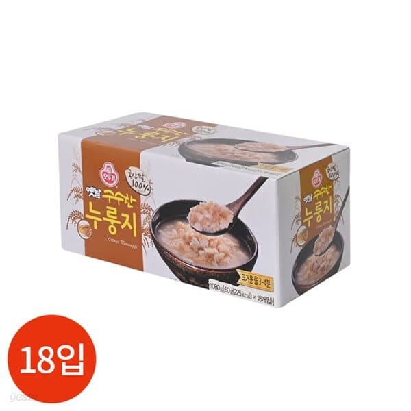 오뚜기 옛날 구수한 누룽지 60g x 18개