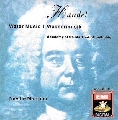 Handel : 수상음악 (Water Music/Wassermusik) - 마리너 (Neville Marriner)(US발매)