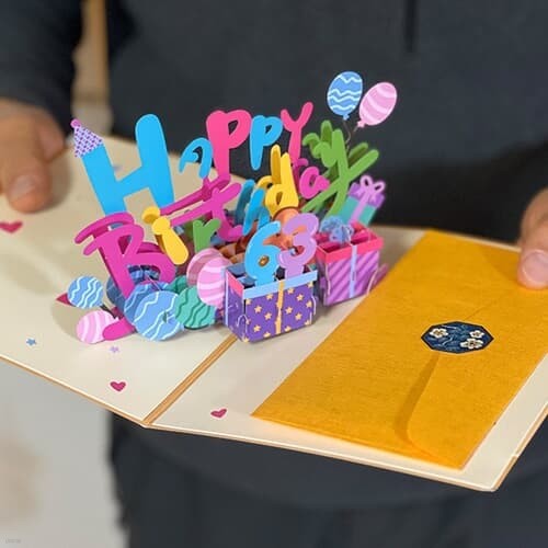 반전 팝업 입체 용돈 봉투 이벤트 박스 카드 [엽서 부모님 남편 현금 어버이날 생일 선물 환갑 생신 3D]