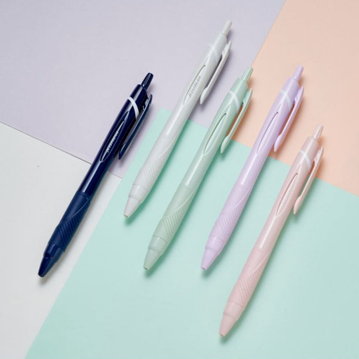 [알앤비]유니 제트스트림 파스텔칼라 (검정잉크) 한정판 0.38mm 0.5mm 0.7mm SXN-150