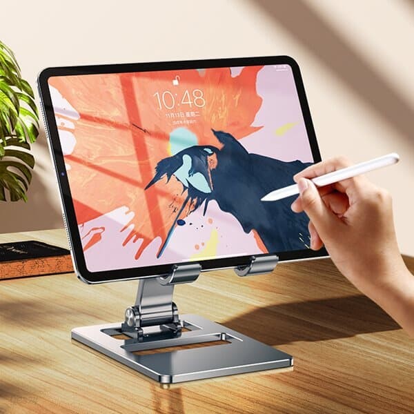 태블릿pc 거치대 메탈 높이조절 휴대용 접이식 갤럭시탭 아이패드 스탠드 거치대 AL3