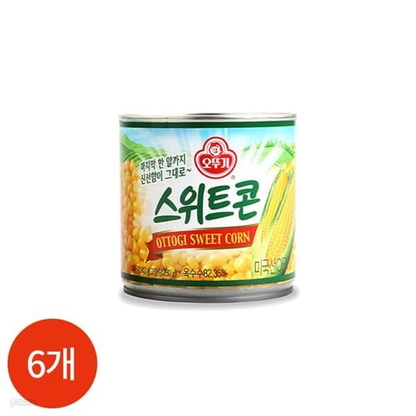 오뚜기 스위트콘 옥수수캔 340g x 6개