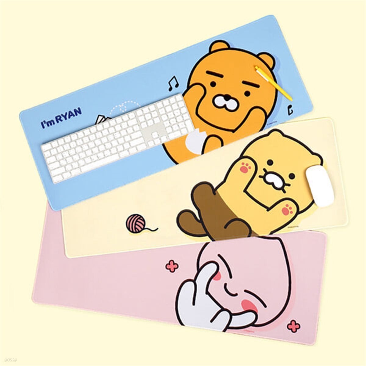 카카오프렌즈 장패드 마우스패드 키보드 귀여운 캐릭터 게이밍 춘식이장패드 라이언 어피치