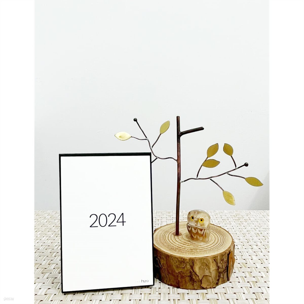 2024 책상용 오퍼비 탁상 미니 달력 환경친화적 모던 스티커 Mini