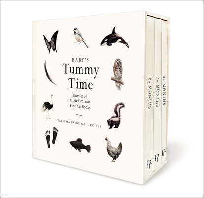 Baby's Tummy Time Book Box Set: A 3-Book Box Set of High-Contrast Art for Visual Stimulation at Tummy Time