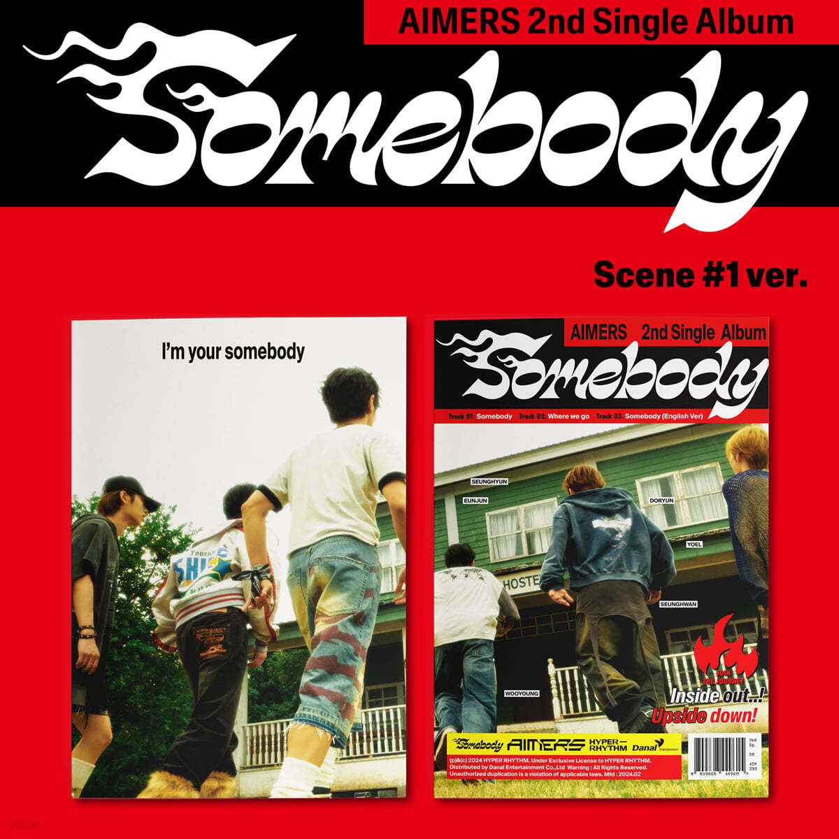 AIMERS (에이머스) - 싱글앨범 2집 : Somebody [Scene #1 ver.]
