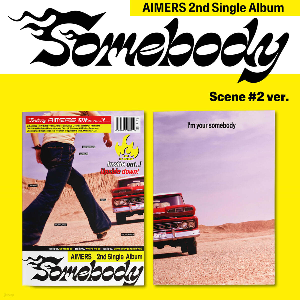 AIMERS (에이머스) - 싱글앨범 2집 : Somebody [Scene #2 ver.]