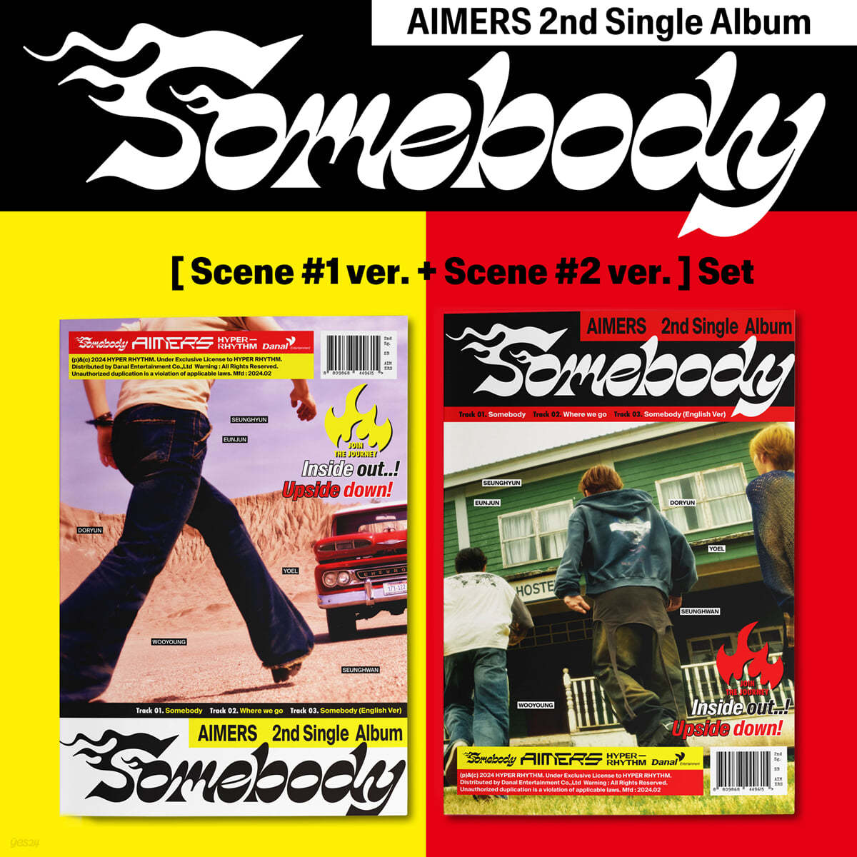 AIMERS (에이머스) - 싱글앨범 2집 : Somebody [2종 SET]