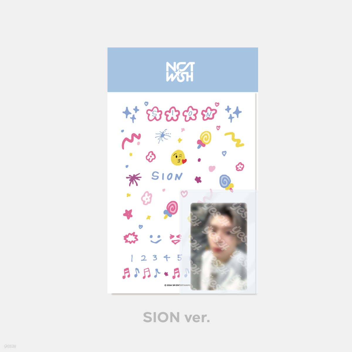 [NCT WISH 'WISH STATION'] PHOTO CARD DECO STICKER SET [시온 ver.]