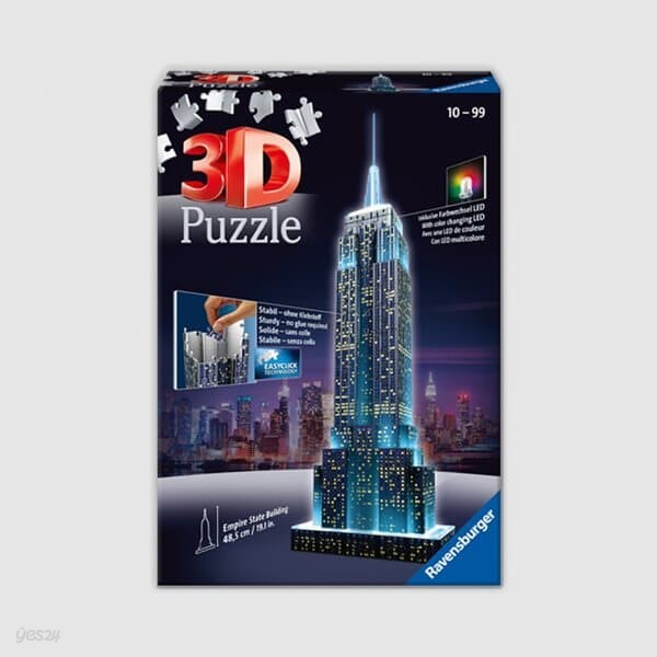 R125661_3D 퍼즐: 엠파이어 스테이트 빌딩 LED_216피스