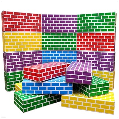 컬러 종이벽돌 50pcs