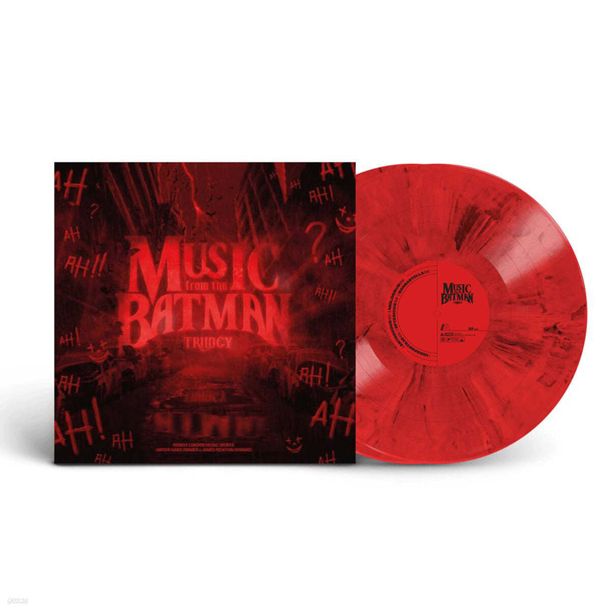 배트맨 영화음악 3부작 베스트 모음집 (Music From The Batman Trilogy by Hans Zimmer & James Newton Howard) [레드 마블 컬러 2LP]