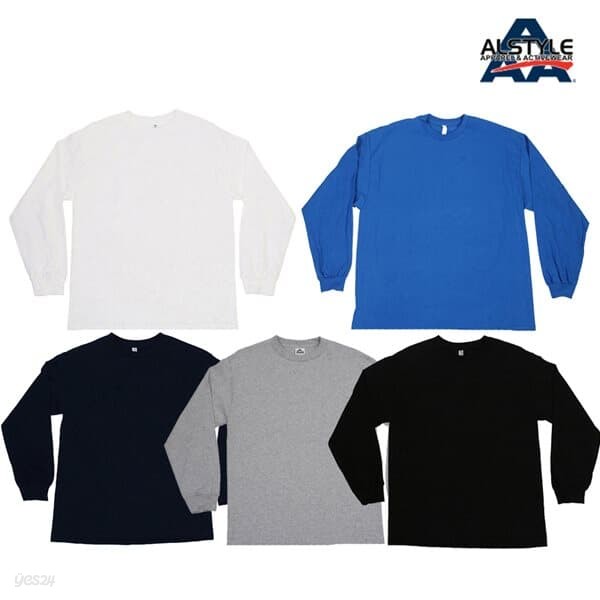 교복몰 (AAA) 트리플에이 남녀공용 긴팔 티셔츠 5컬러
