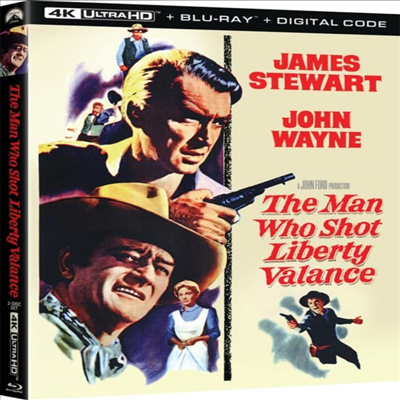 The Man Who Shot Liberty Valance (Ƽ 뷱  糪) (1962)(ѱ۹ڸ)(4K Ultra HD + Blu-ray)
