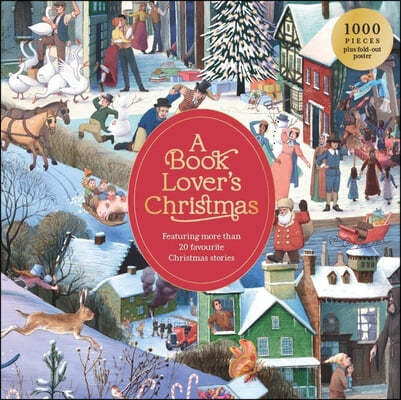 A Book Lover's Christmas 1000 Piece Puzzle: A 1000-Piece Jigsaw Puzzle