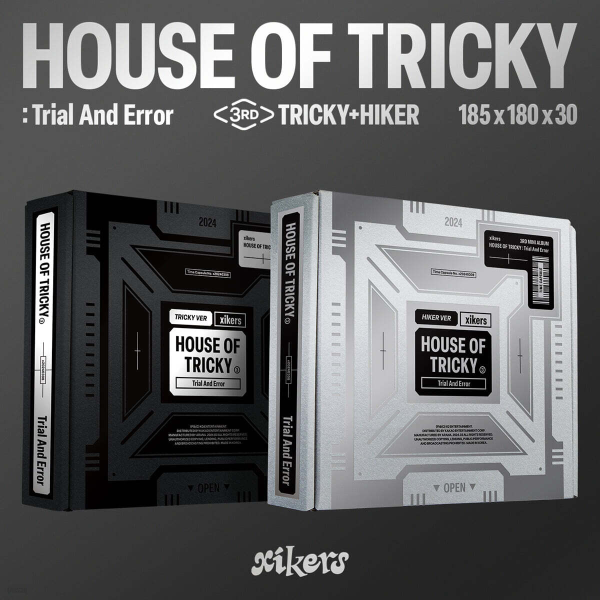 싸이커스 (xikers) - 3RD MINI ALBUM [HOUSE OF TRICKY : Trial And Error][2종 SET]