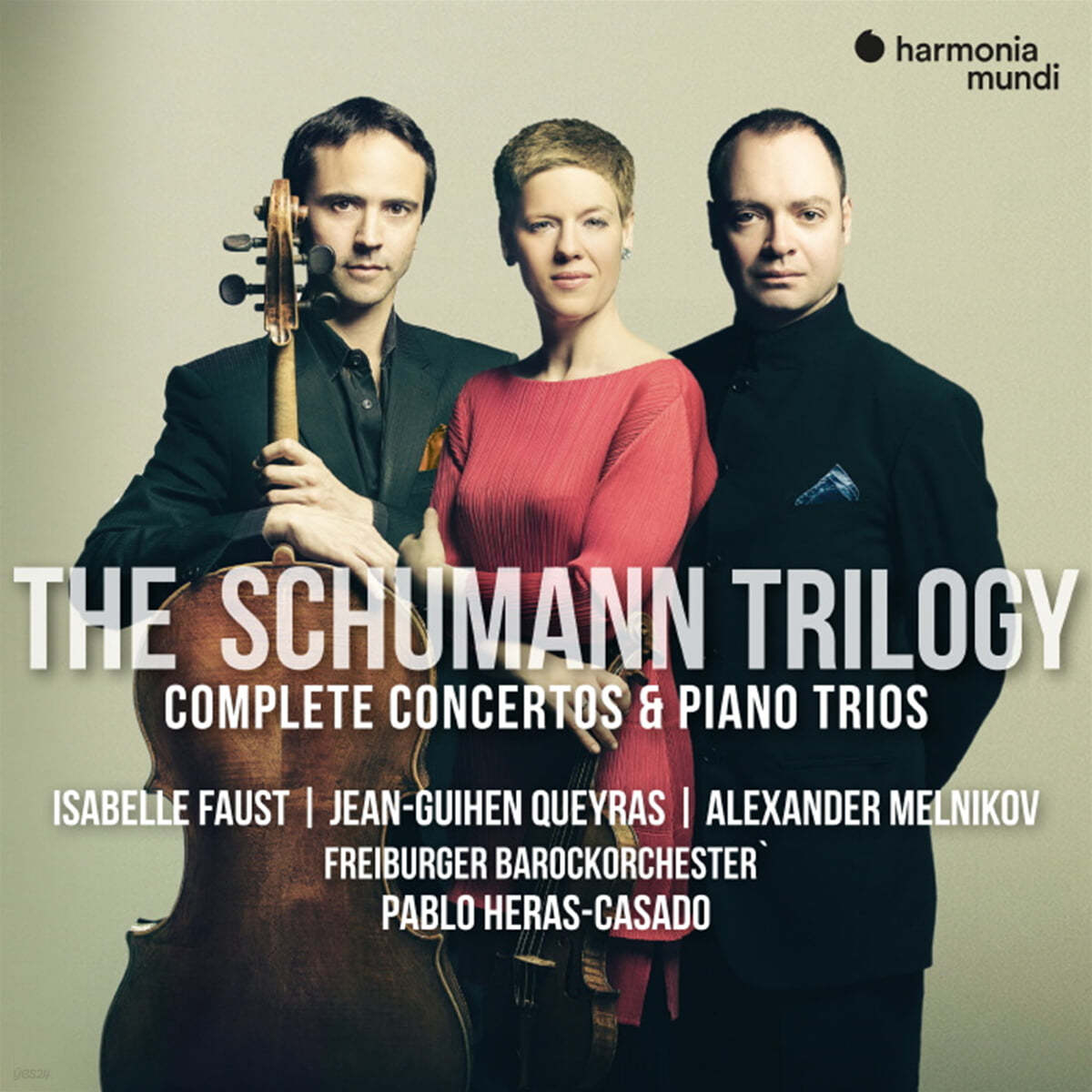 Isabelle Faust / Jean-Guihen Queyras / Alexander Melnikov 슈만: 피아노 트리오 &amp; 협주곡 전곡 (Schumann Trilogy. Complete Concertos &amp; Piano Trios)